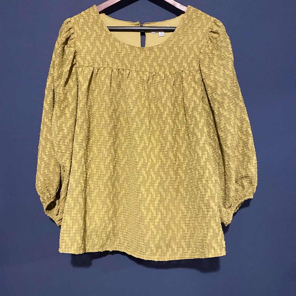 Olive Textured Women's Top